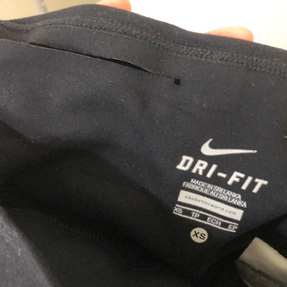 Nike dri-fit plain black full length leggings - Picture 3 of 4